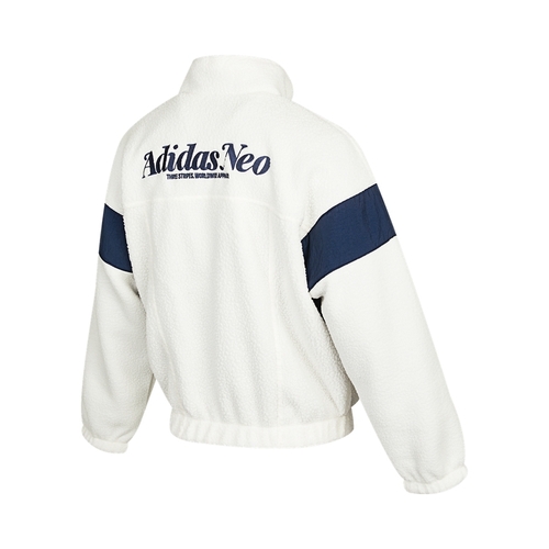 Adidas Neo阿迪达斯休闲2021女子羊羔绒运动夹克外套H18567