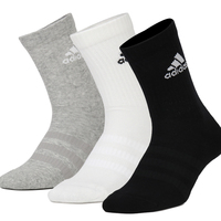 Adidas阿迪达斯男袜女袜新款篮球运动袜三双装跑步中筒袜子DZ9355